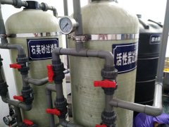 前置預處理過濾器設備組成部分和使用現場圖